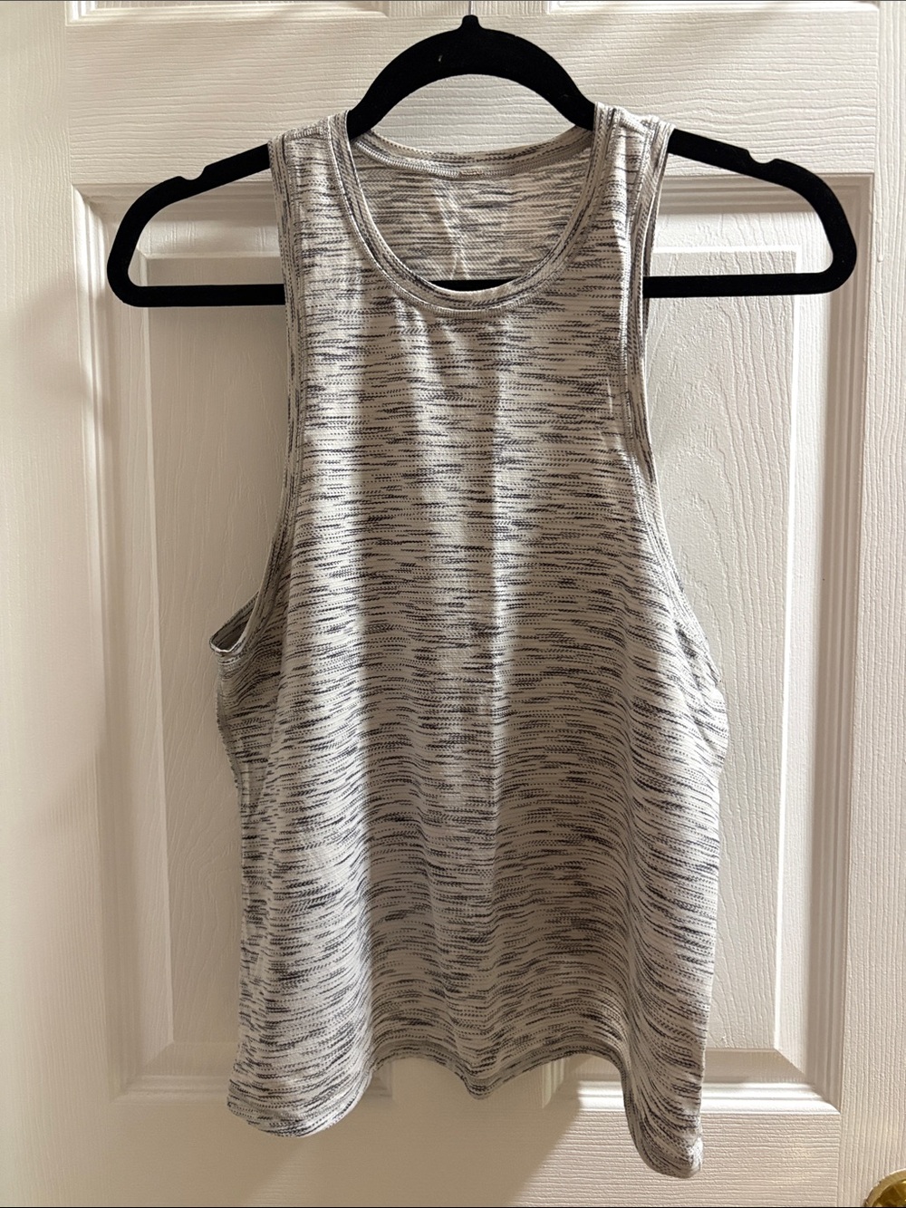 lululemon athletica Heathered Light Gray Racerback Tank